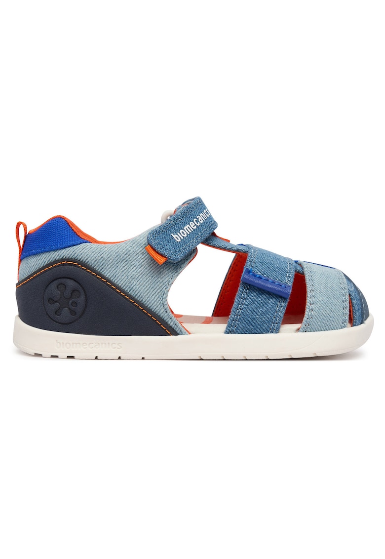 Sandale copii - material textil - albastru - sistem inchidere Velcro