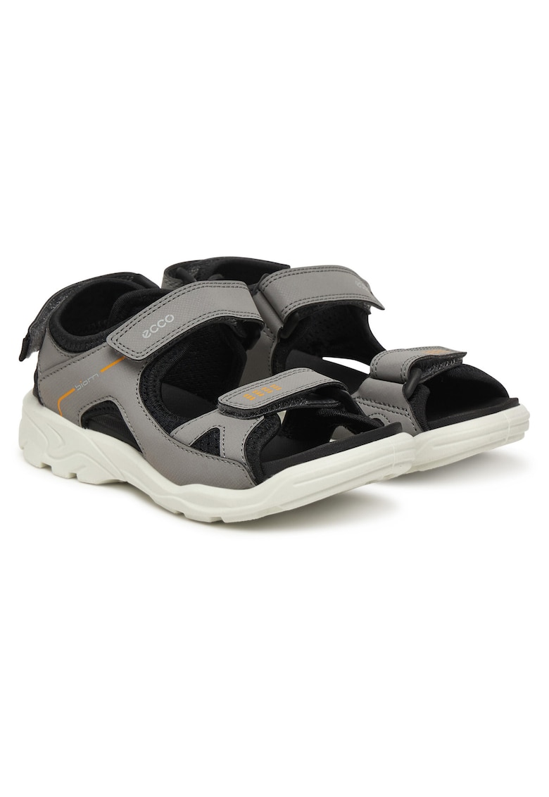 Sandale copii - gri/negru - textil - sistem inchidere Velcro