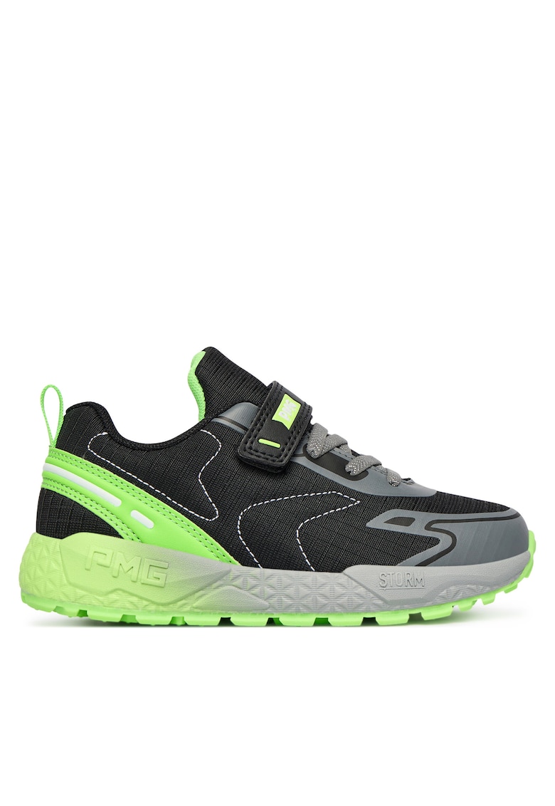 Pantofi sport copii - velcro - negru - material textil