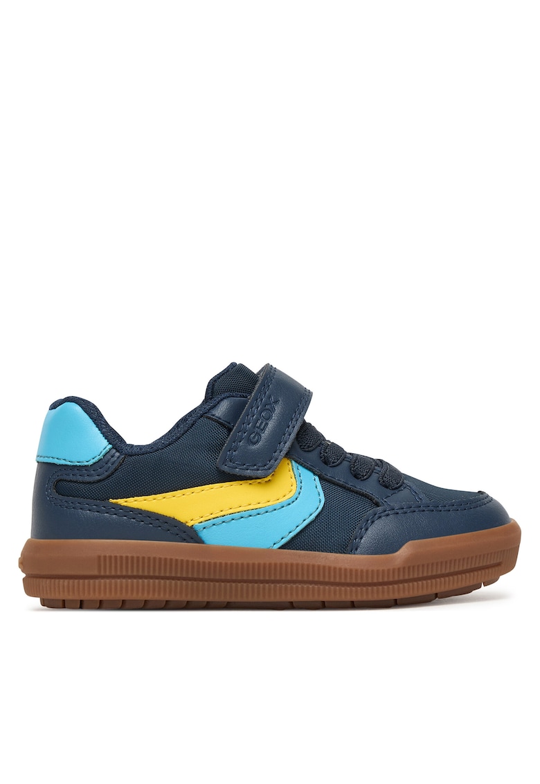 Pantofi copii albastru - piele ecologica - sistem inchidere Velcro