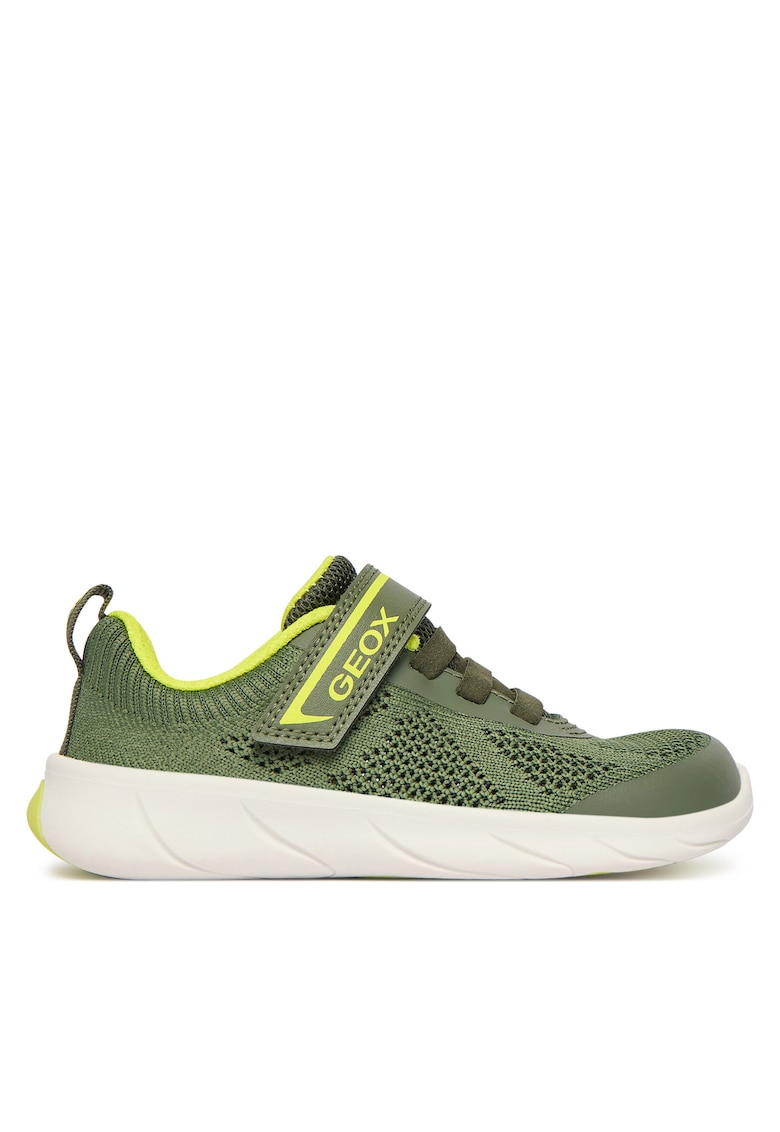 Pantofi sport copii - J65PDB-06K9J - velcro - verde - material textil