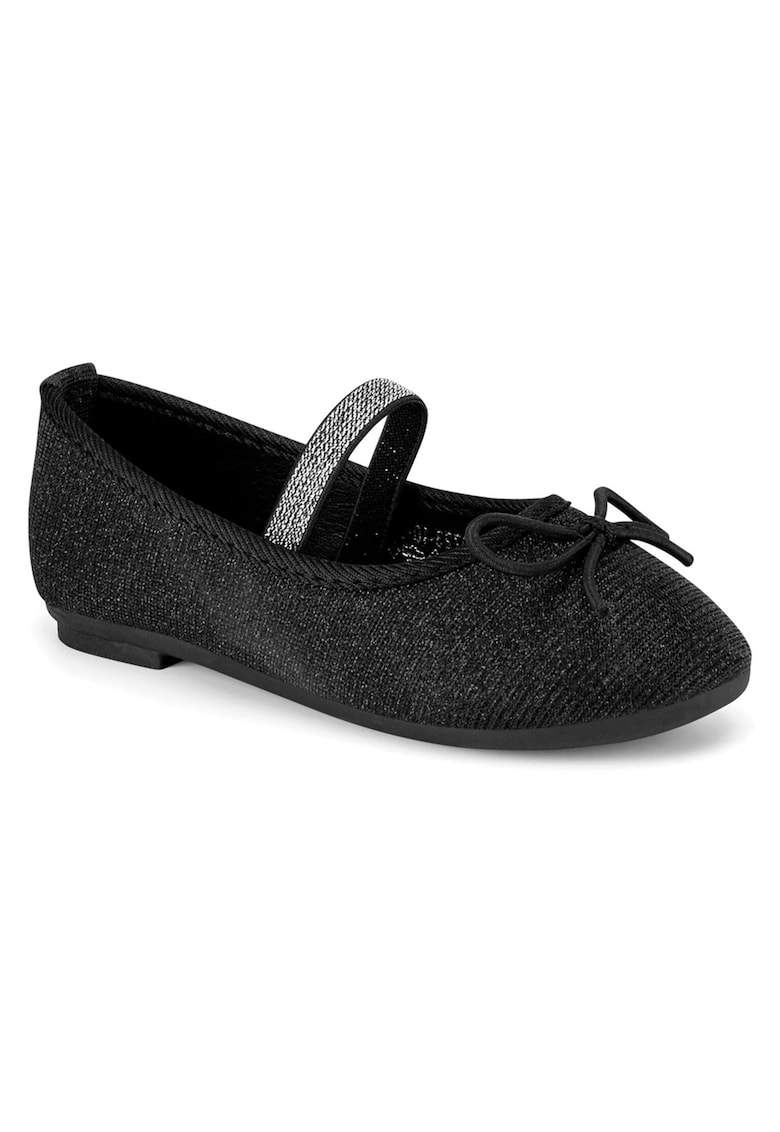 Pantofi copii - balerini - negru - material sintetic - pentru fete