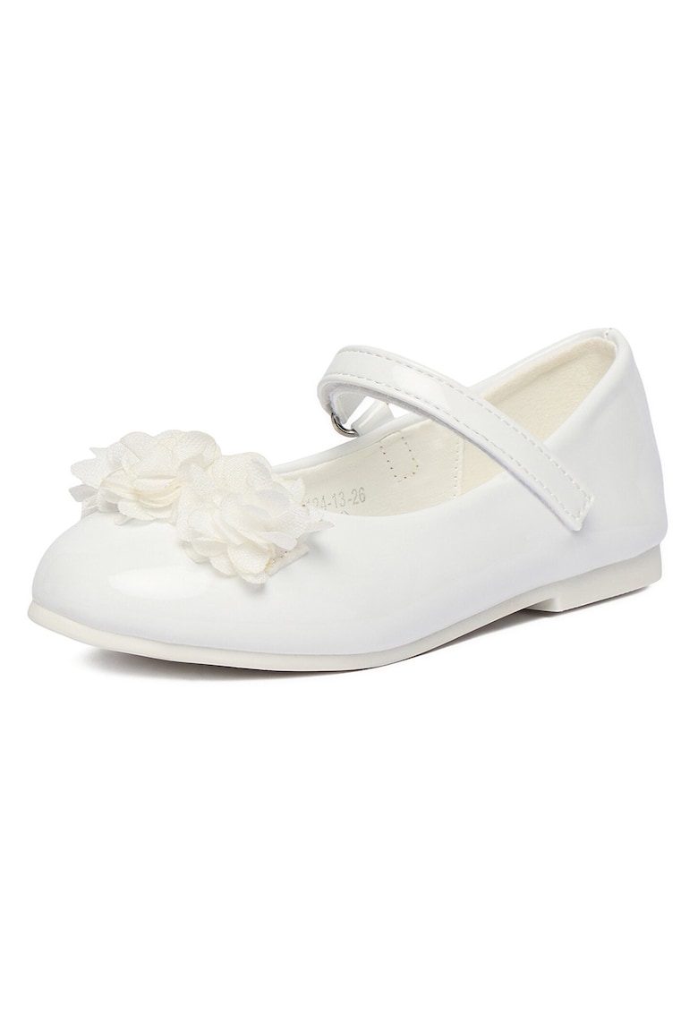 Pantofi copii - balerini - confortabili - alb - material sintetic
