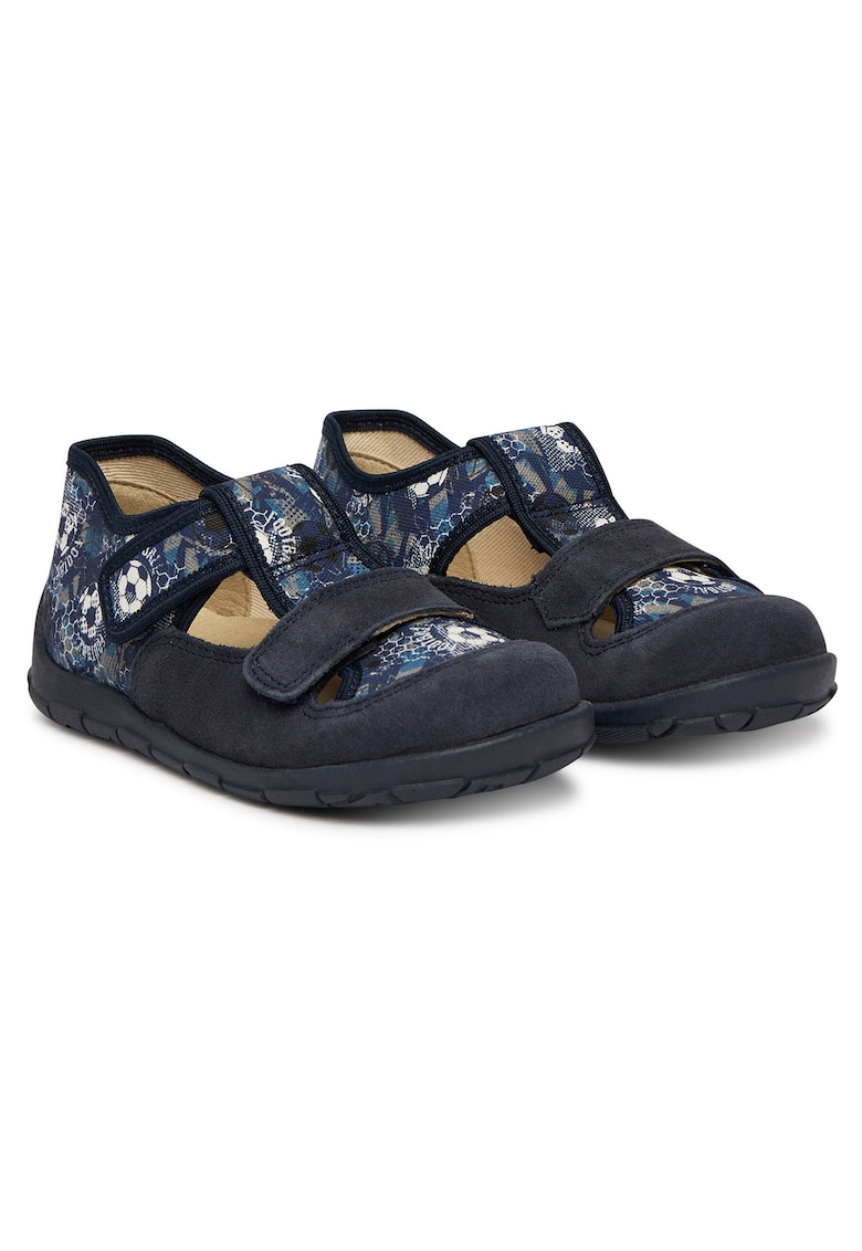 Sandale copii - bleumarin - material textil - plat