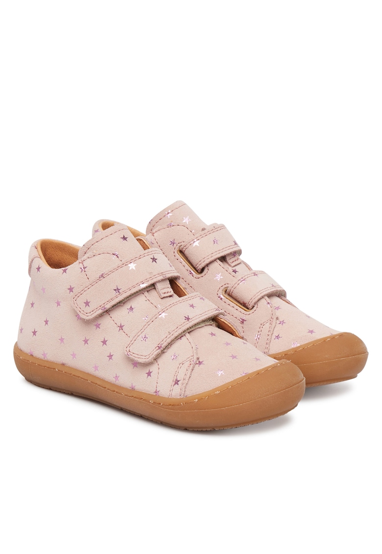 Pantofi copii - piele naturala - roz - sistem inchidere Velcro
