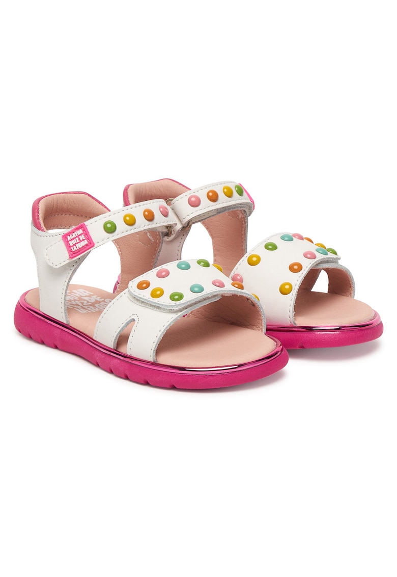 Sandale Fete - piele naturala - alb -