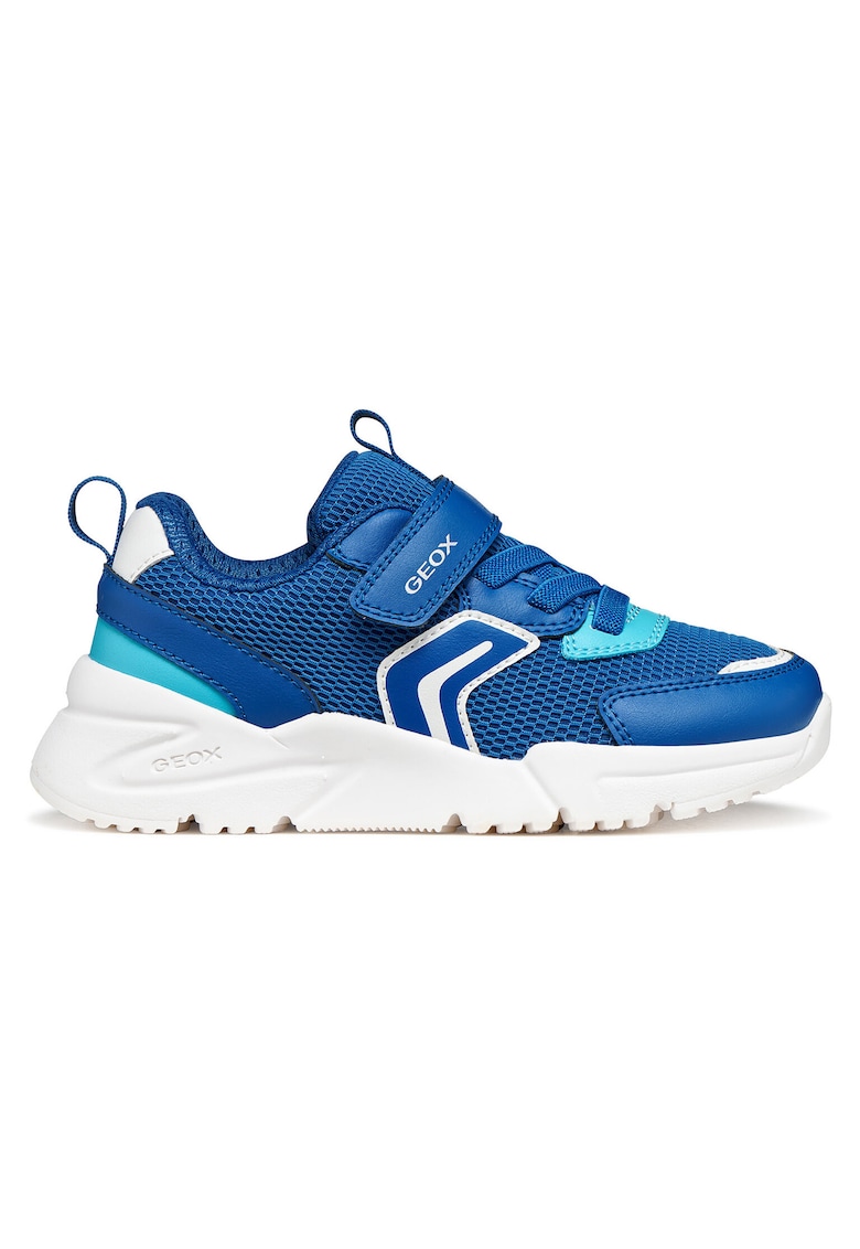 Pantofi sport copii - albastru - piele ecologica/textil - sistem inchidere velcro