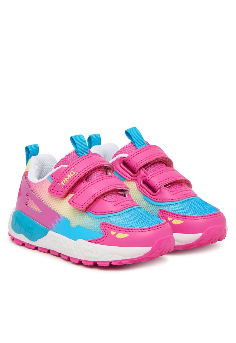 Pantofi sport copii - velcro - multicolor - textil/sintetic