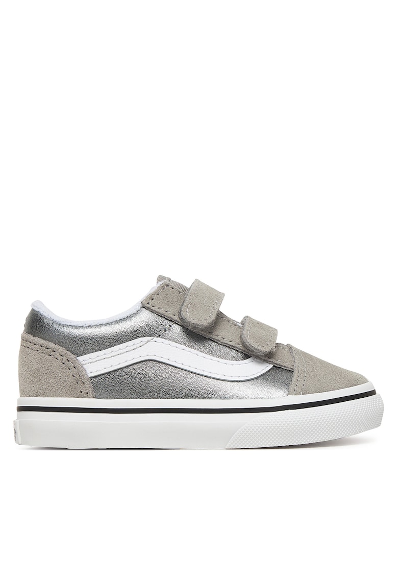 Tenisi Fete - material textil - argintiu - sistem inchidere Velcro