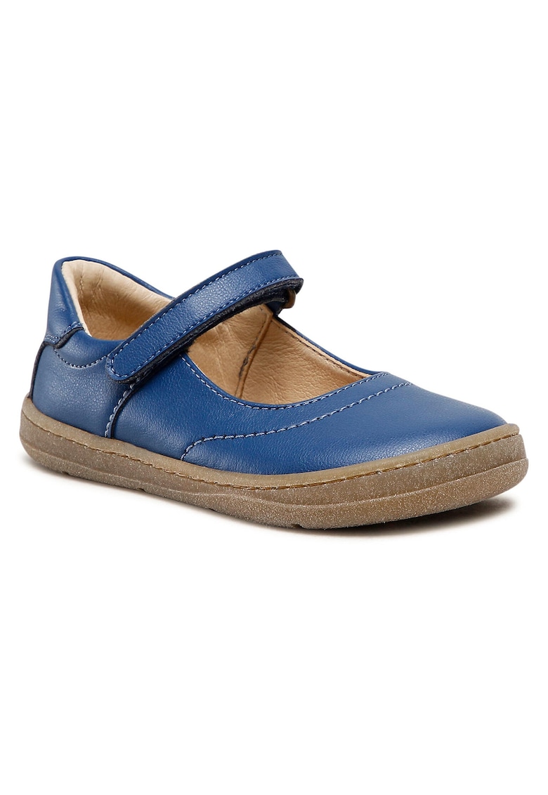 Pantofi copii - piele naturala - albastru - velcro