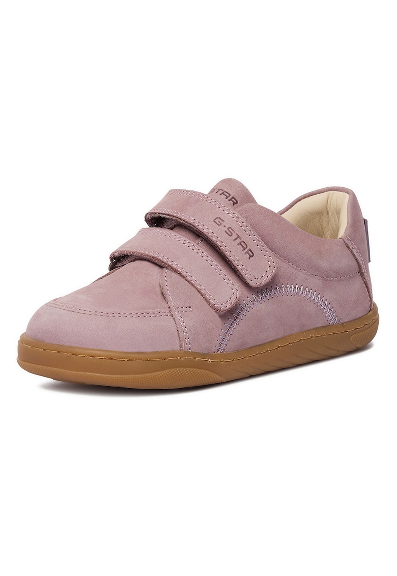 Pantofi copii - G-Star Raw - piele naturala - roz - inchidere velcro - tehnologie barefoot