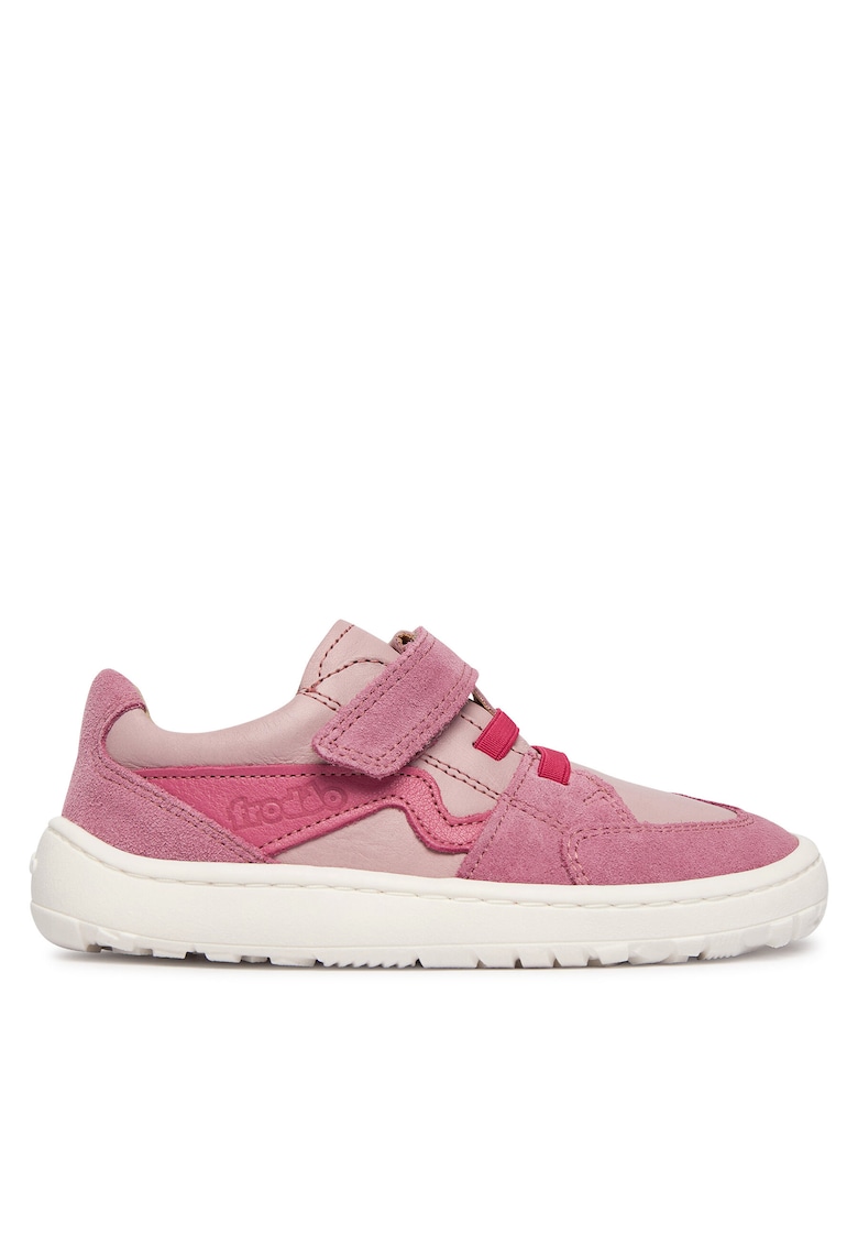 Pantofi sport copii - piele naturala - roz - velcro