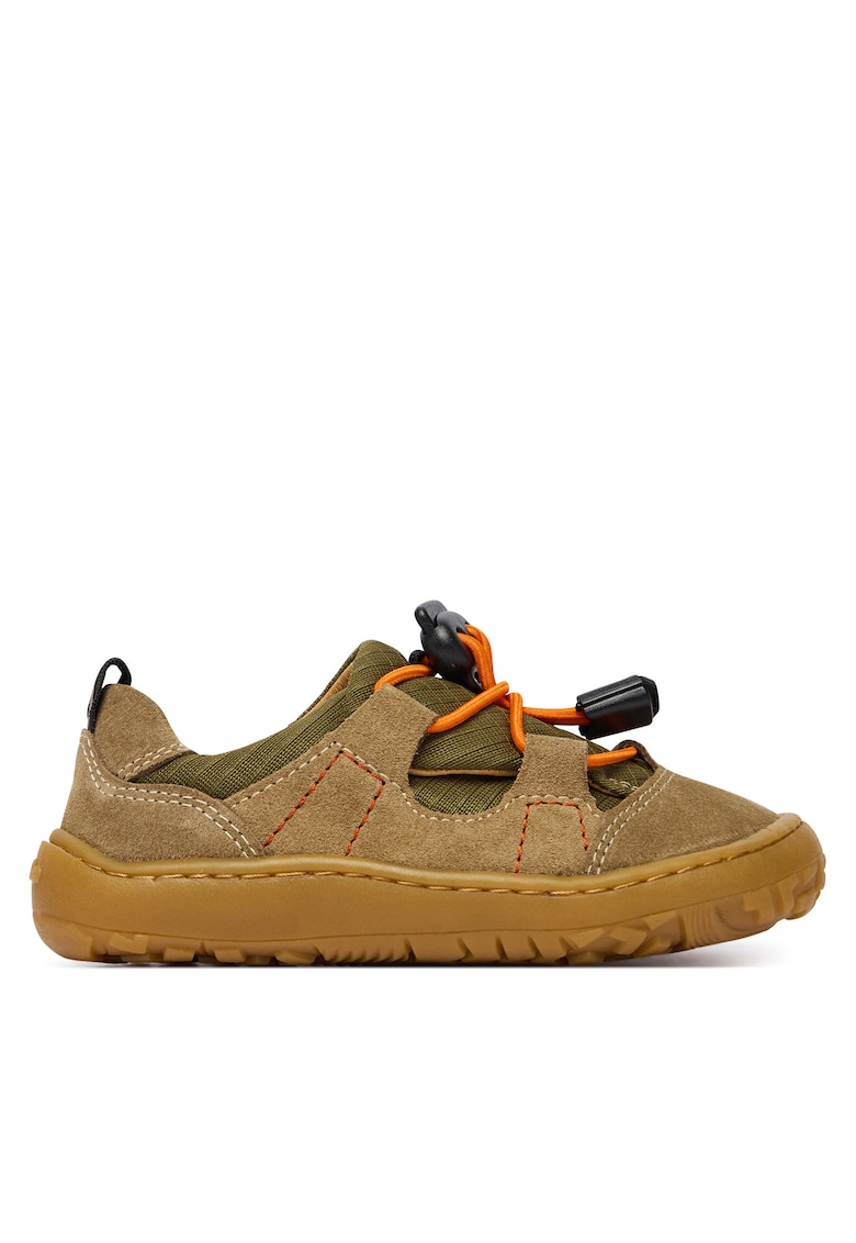 Pantofi sport copii - piele intoarsa - confort maxim - maro - sintetic