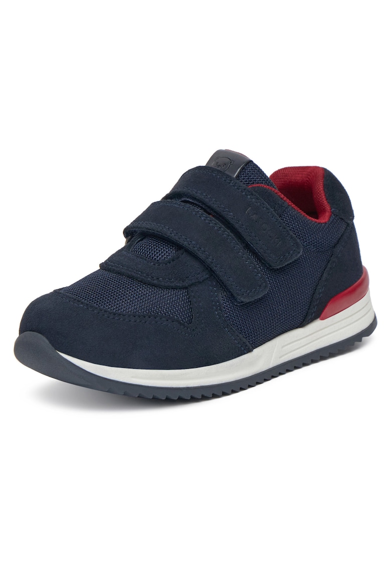 Pantofi sport copii - piele naturala - albastru - inchidere velcro -