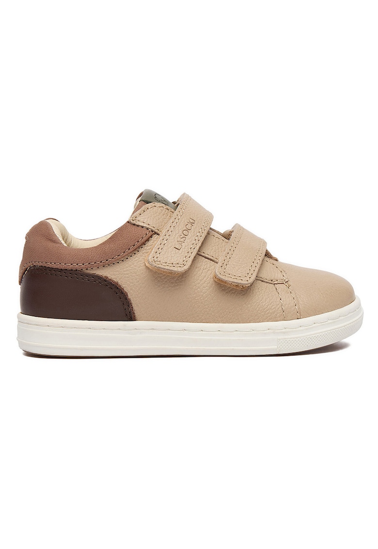 Pantofi copii - piele naturala - bej - inchidere Velcro