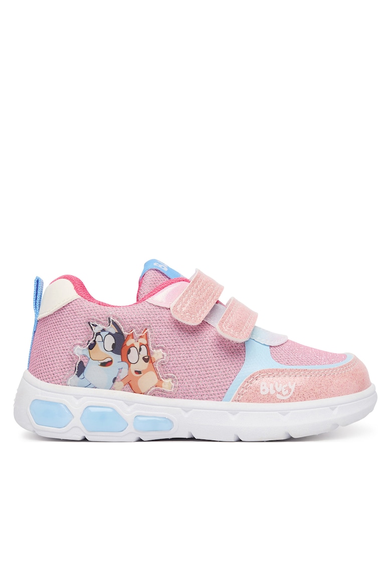 Pantofi sport copii - velcro - roz - textil