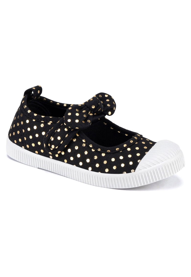 Pantofi copii - negru - material textil - pentru fete