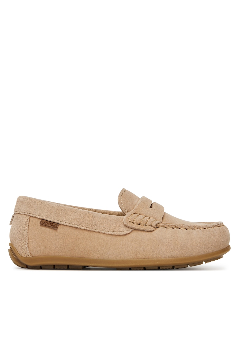 Mocasini copii piele naturala - bej - elegant