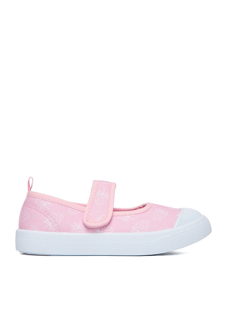 Pantofi copii - material textil - roz - inchidere velcro