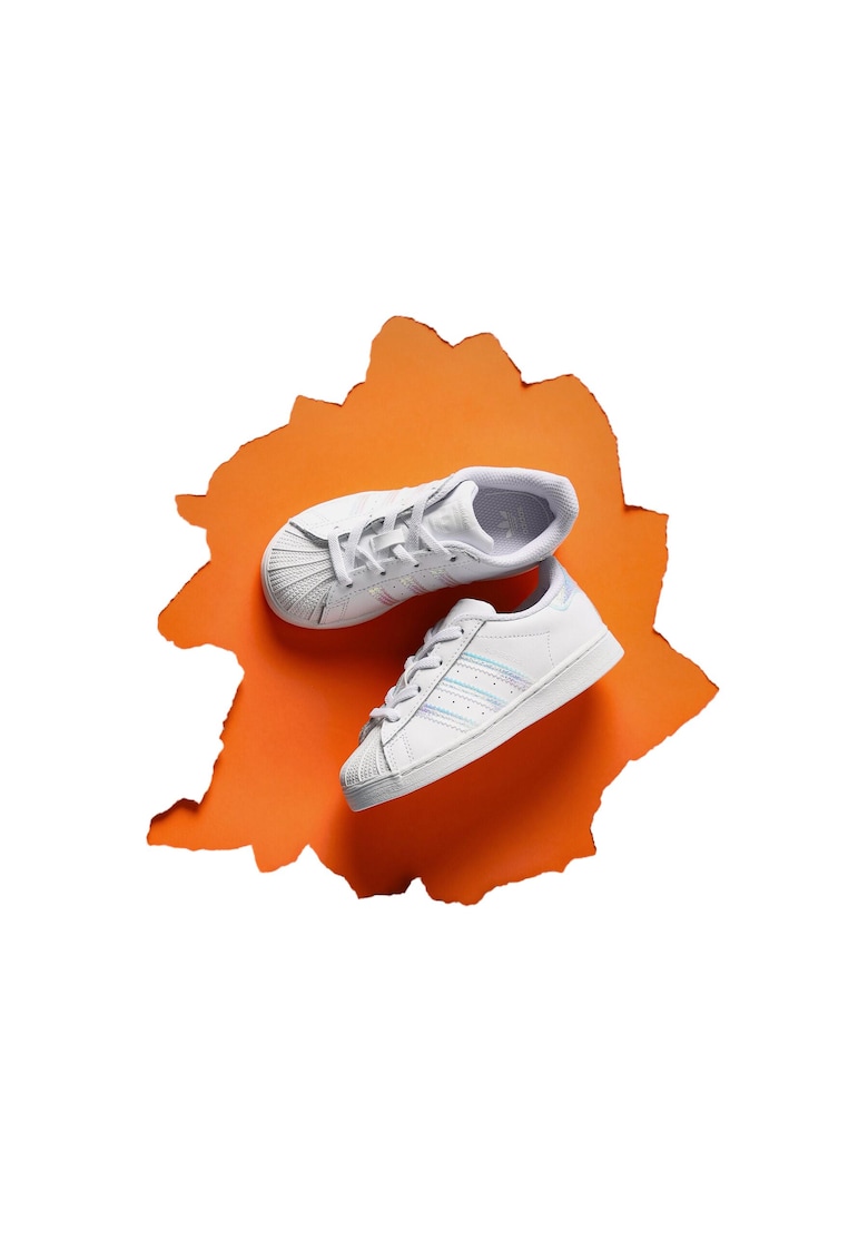 Pantofi sport copii - Superstar - durabili - alb - piele naturala -