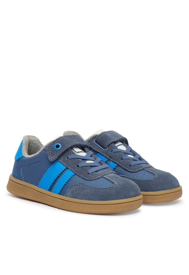 Pantofi copii - piele naturala - velcro - albastru