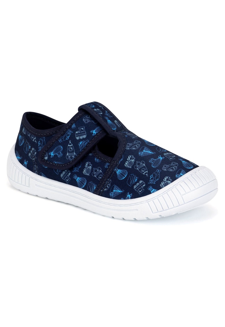 Sandale copii - material textil - bleumarin - stil casual