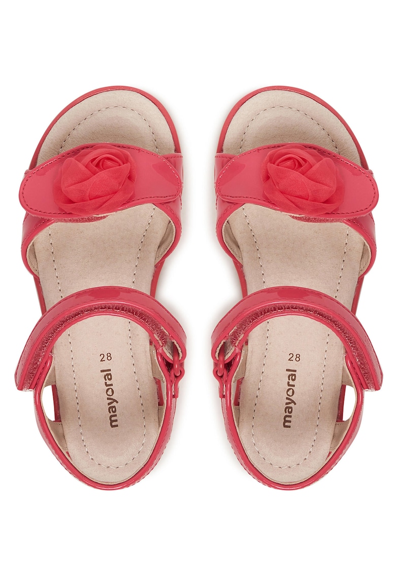 Sandale copii - piele ecologica - roz - inchidere Velcro