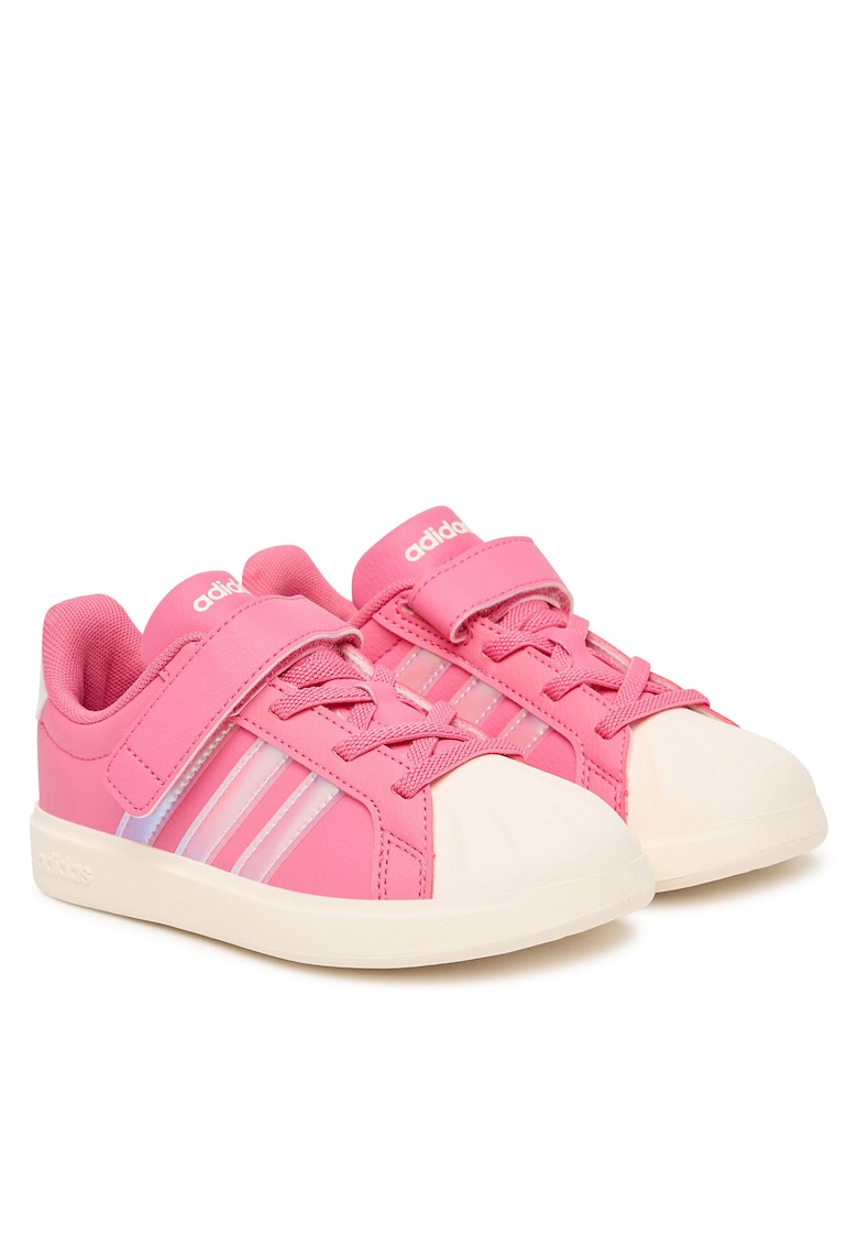 Pantofi sport copii pentru fete - piele ecologica - roz - sistem inchidere Velcro