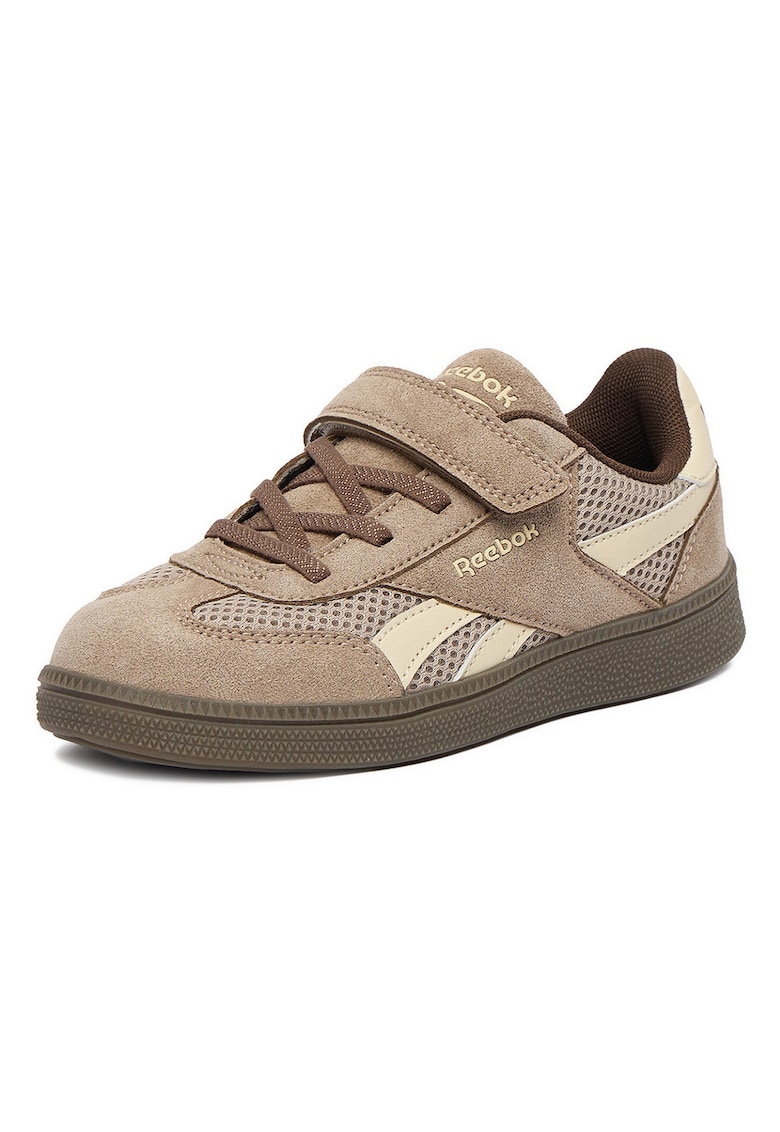 Pantofi copii - adidasi baieti - velcro - maro - textil -