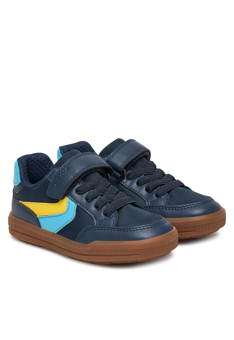 Pantofi piele ecologică copii - Albastru