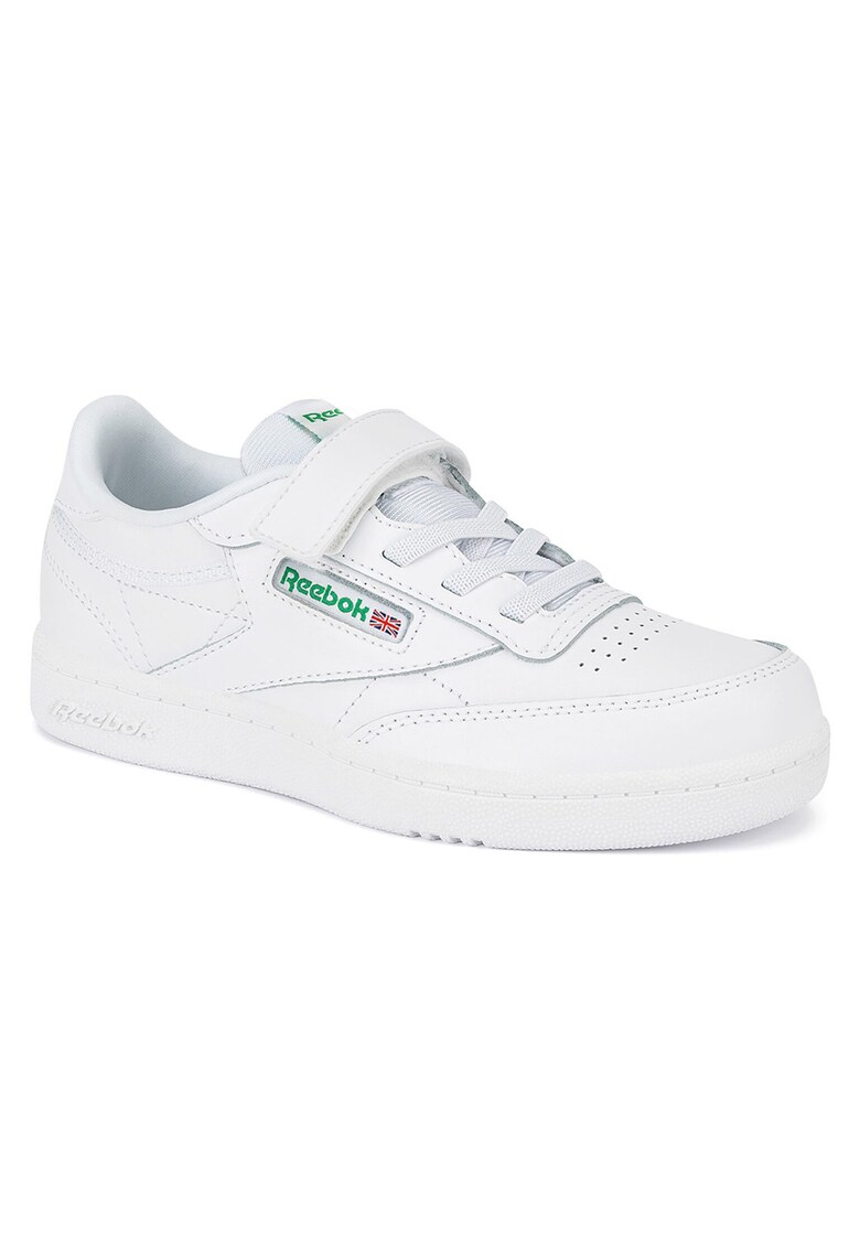 Pantofi pentru baieti inchidere velcro - alb
