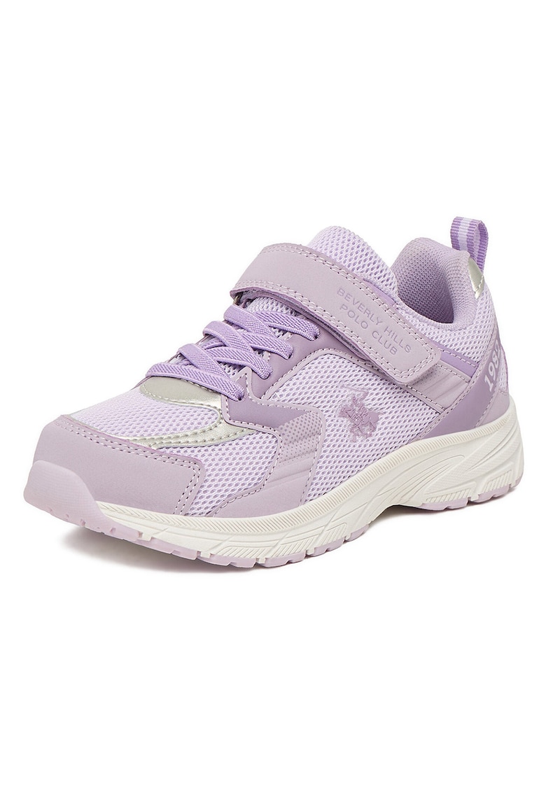 Pantofi sport copii - velcro - violet - textil