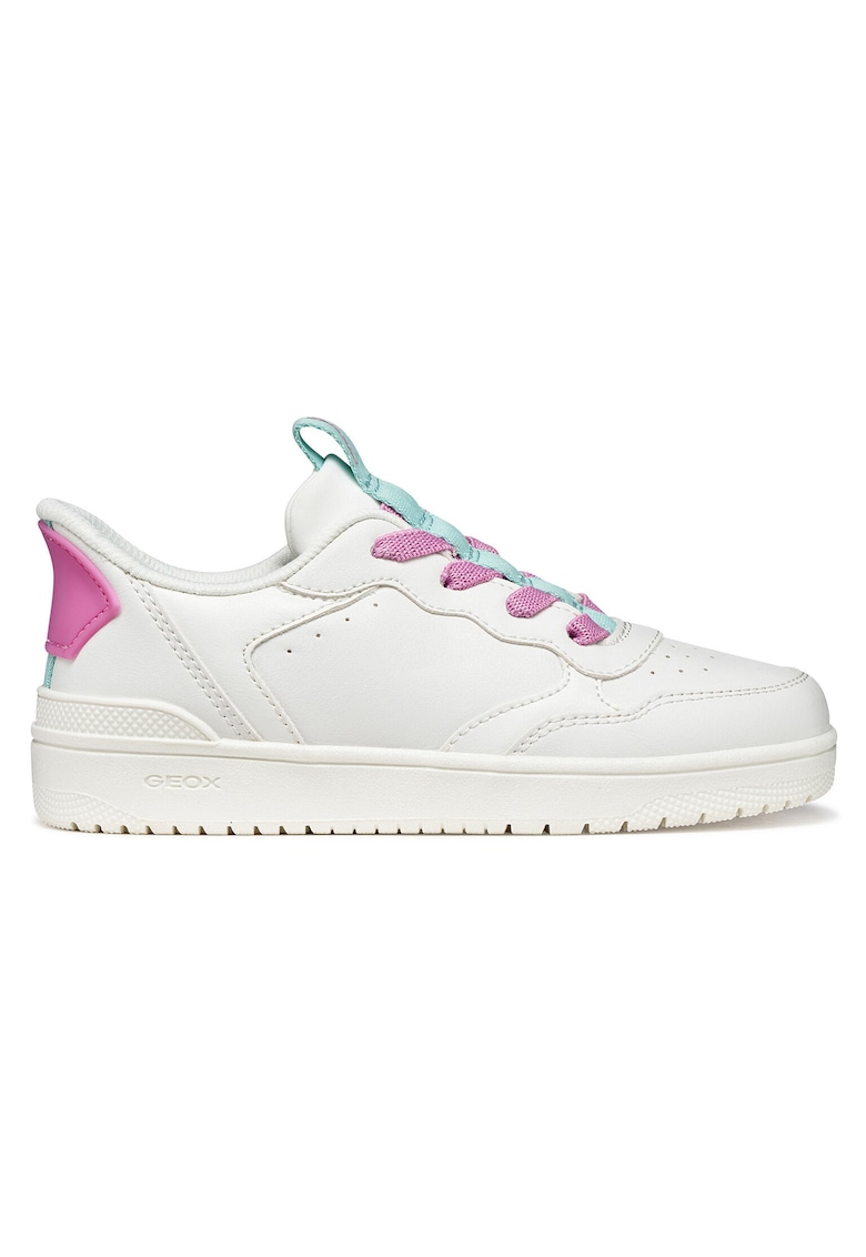 Pantofi sport fete - multicolor - piele ecologica - Geox - imagine 1