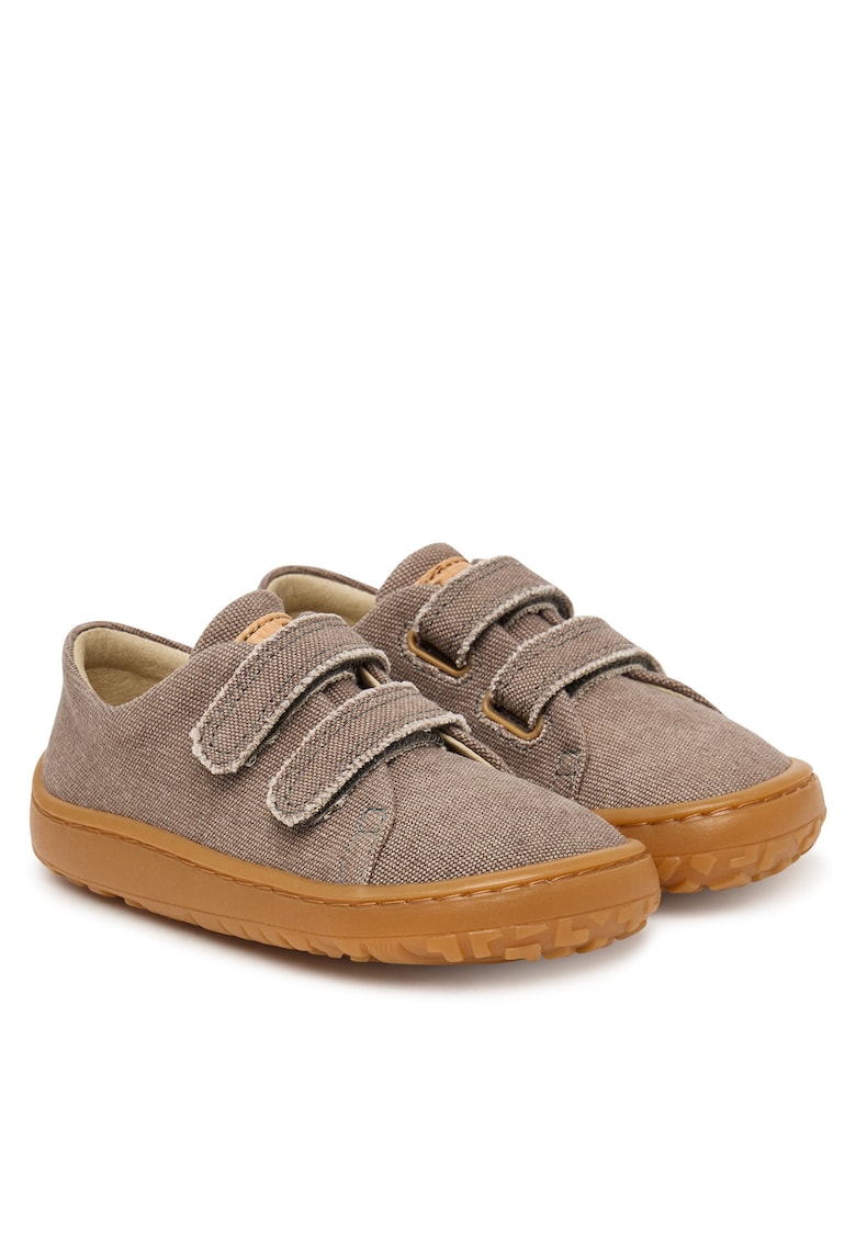 Pantofi sport copii - velcro - gri - textil
