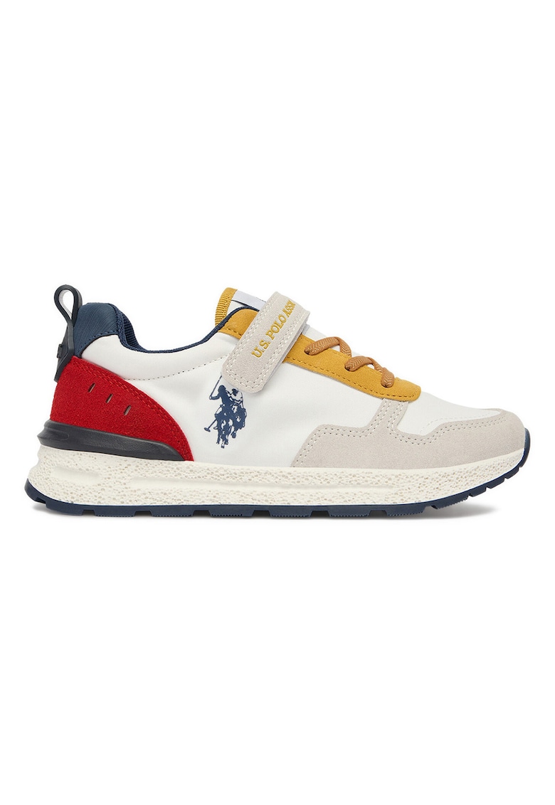 Adidasi Baieti - U S Polo Assn - material textil - Alb