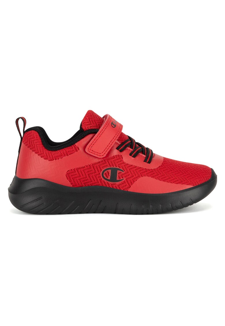 Pantofi sport copii - rosii - textil - inchidere Velcro