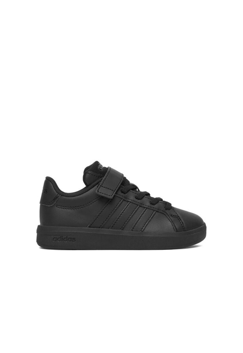 i copii - Adidas - velcro - negru - piele ecologica -