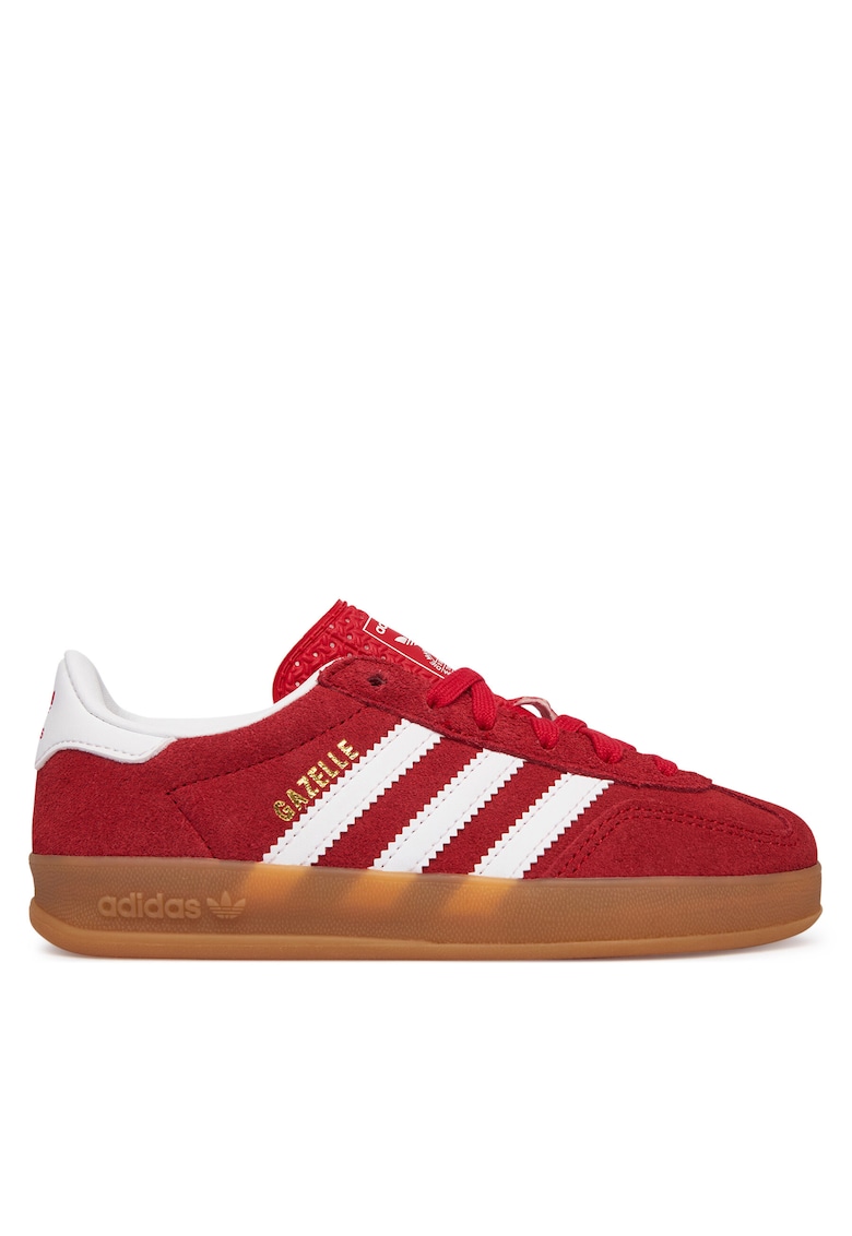 Pantofi sport copii - Gazelle - piele naturaladwqfwqd - Rosu
