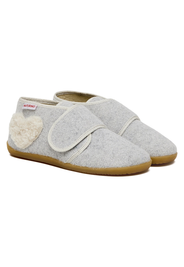 Pantofi Fete - material textil - gri -