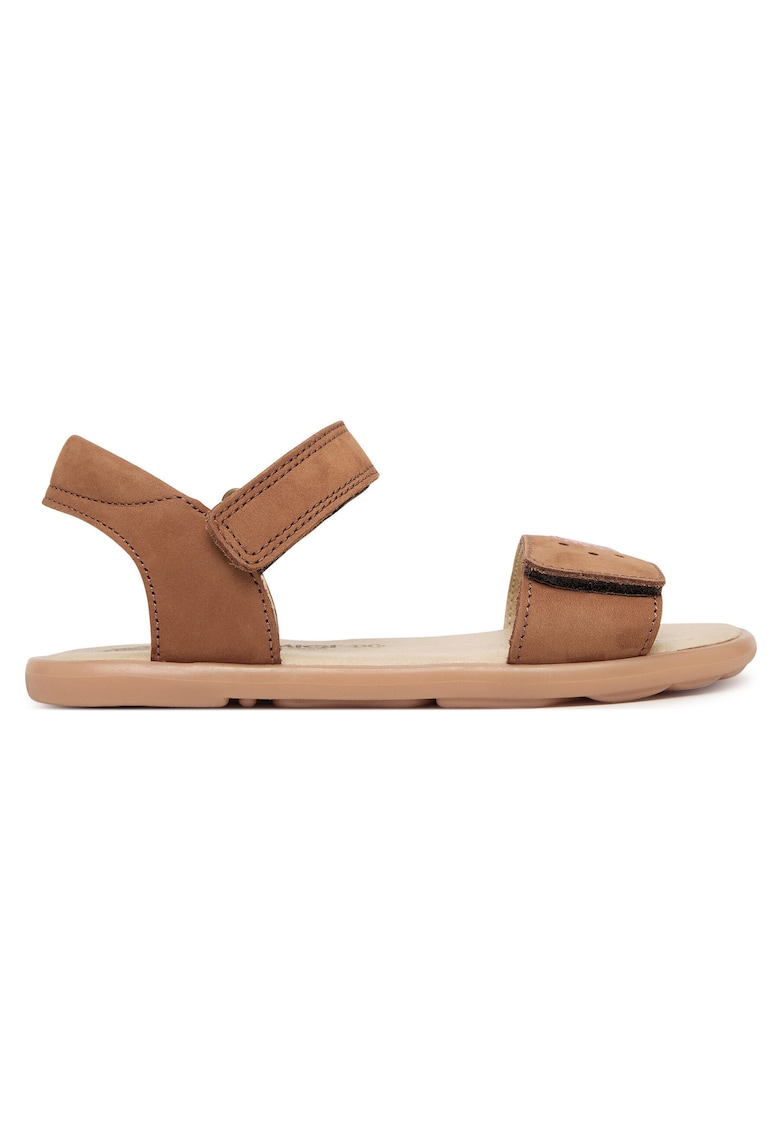Sandale copii piele naturala - velcro - maro