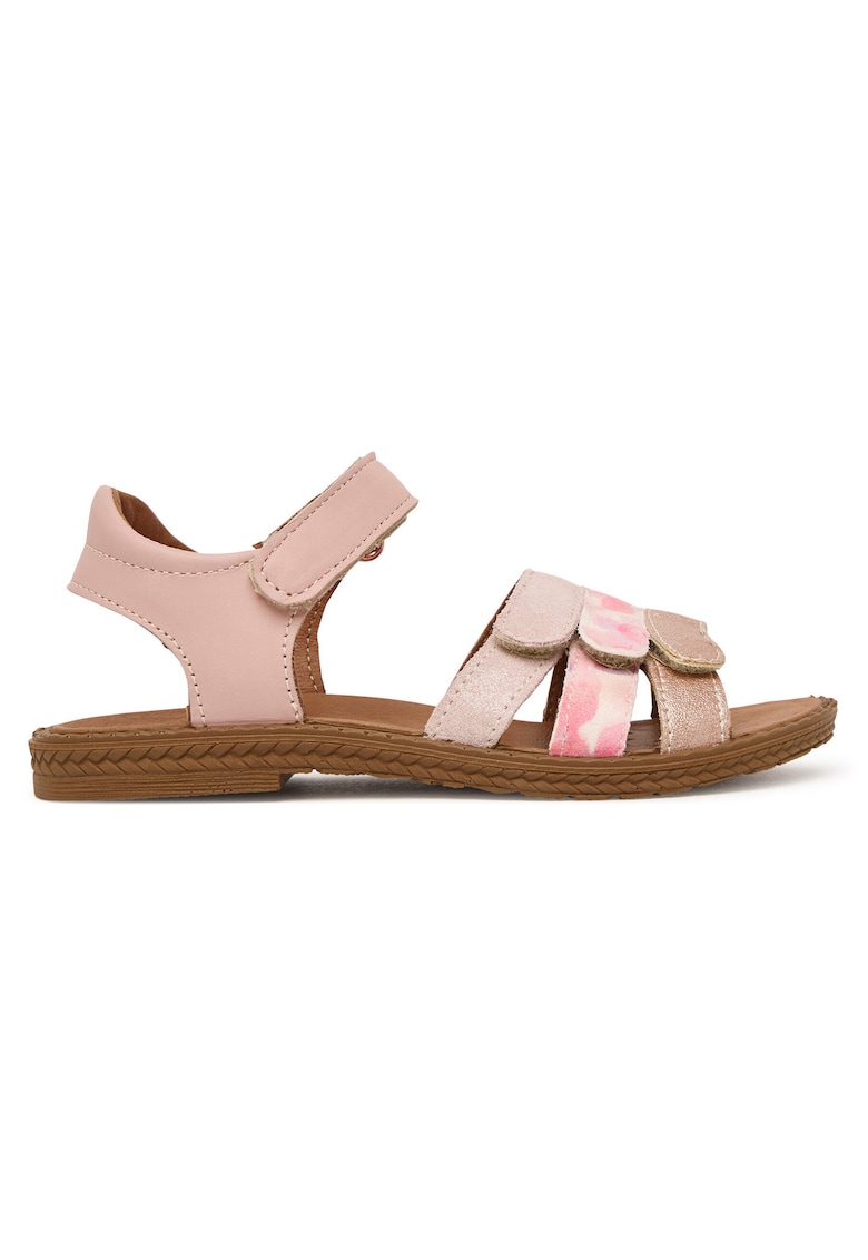 Sandale copii - piele naturala - roz - sistem inchidere Velcro