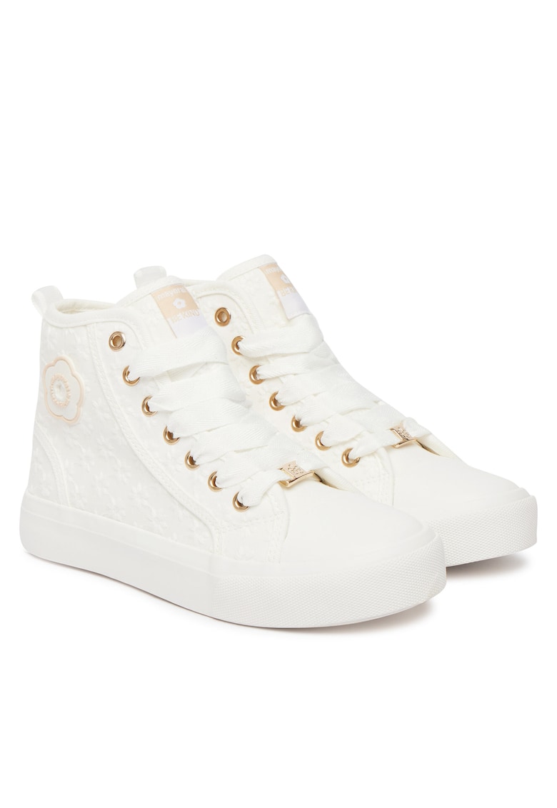 Pantofi copii - alb - material textil - pentru fete