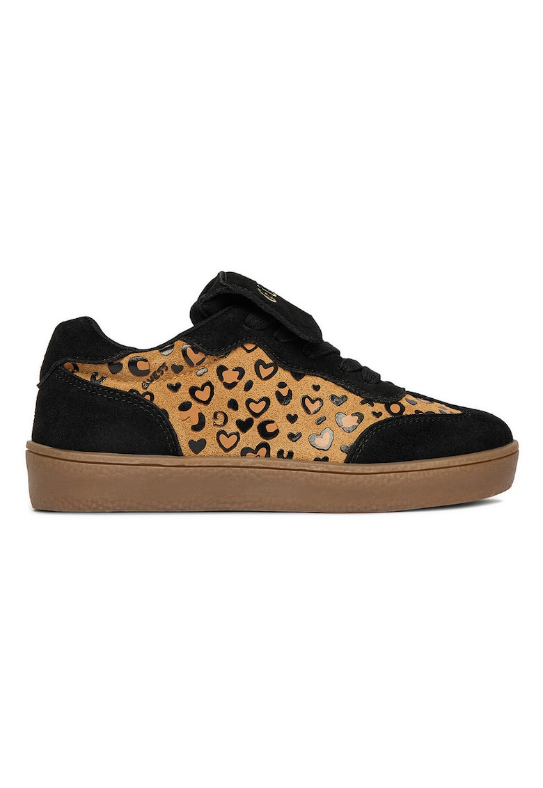 Adidasi Fete - piele naturala - negru\maro