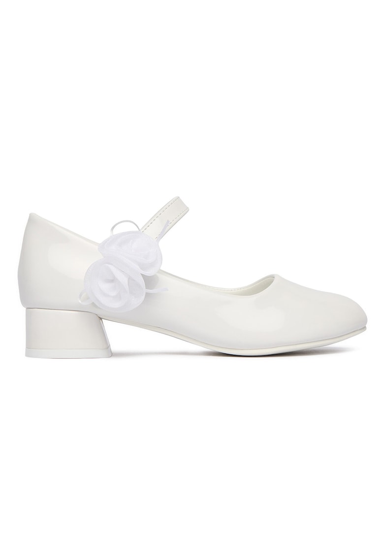 Pantofi fete inchidere Velcro - alb - material sintetic