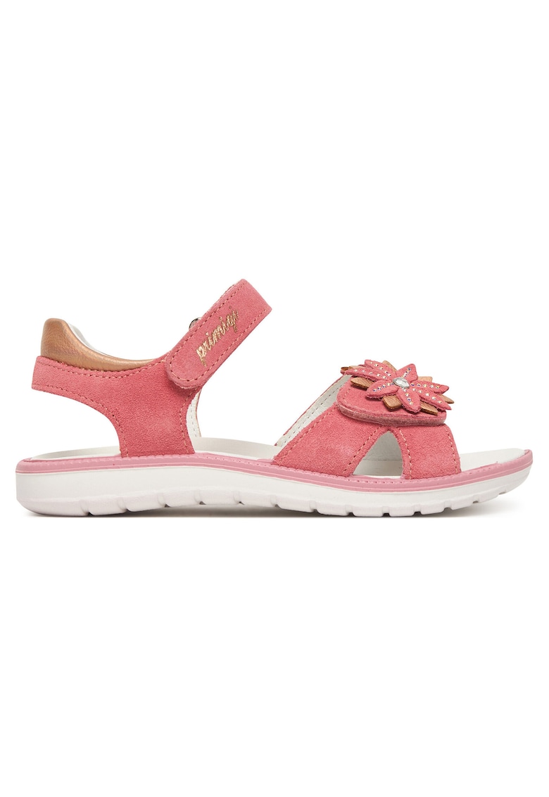 Sandale copii - material piele naturala - roz - sistem inchidere Velcro