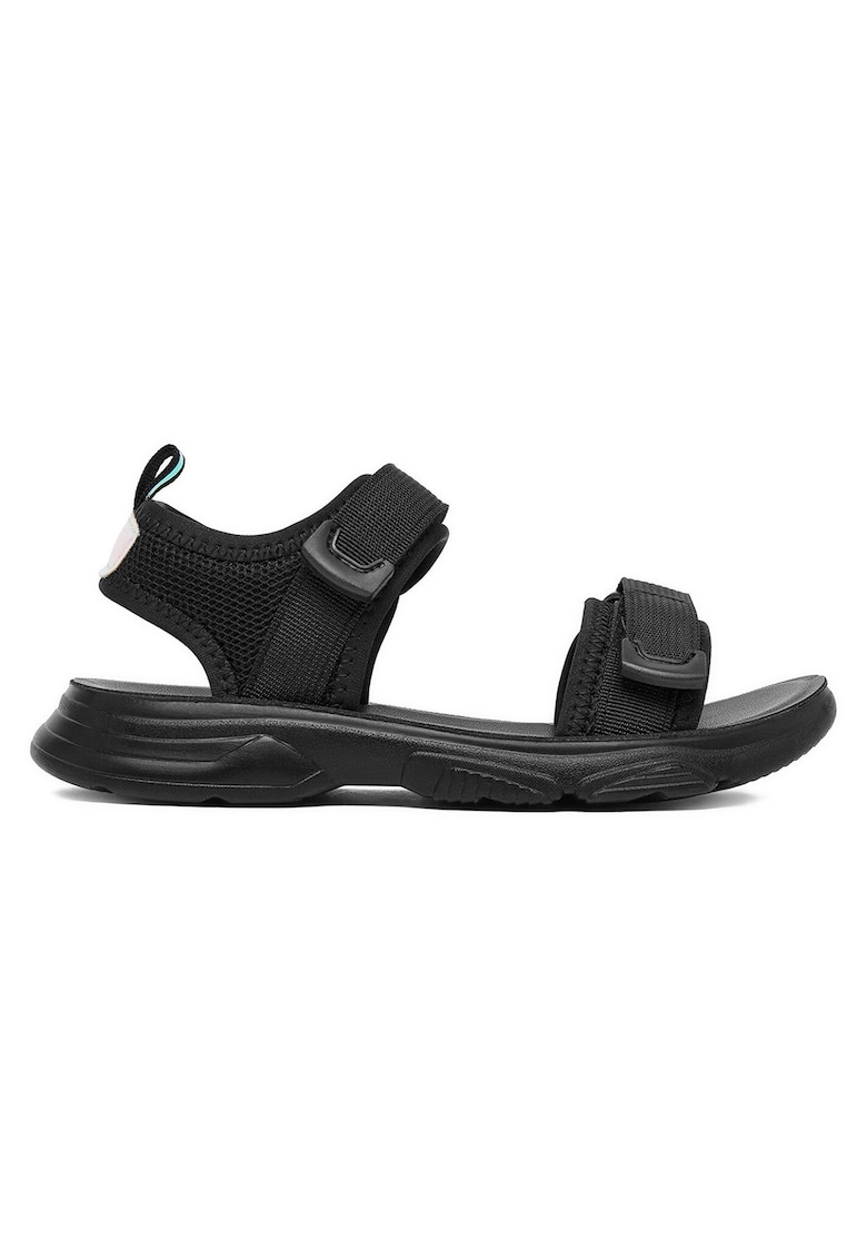 Sandale copii - negru - textil - sistem inchidere Velcro