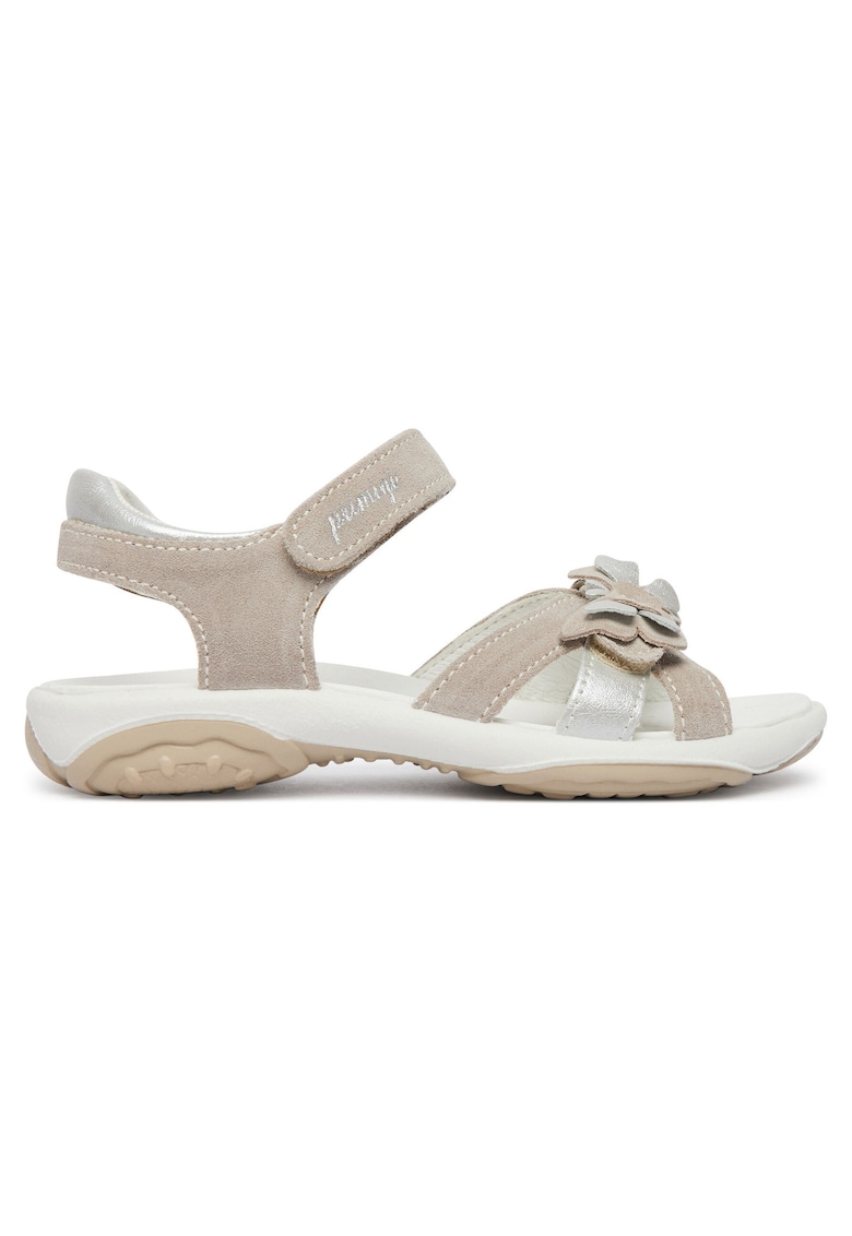 Sandale de copii - piele naturala - bej - sistem inchidere Velcro