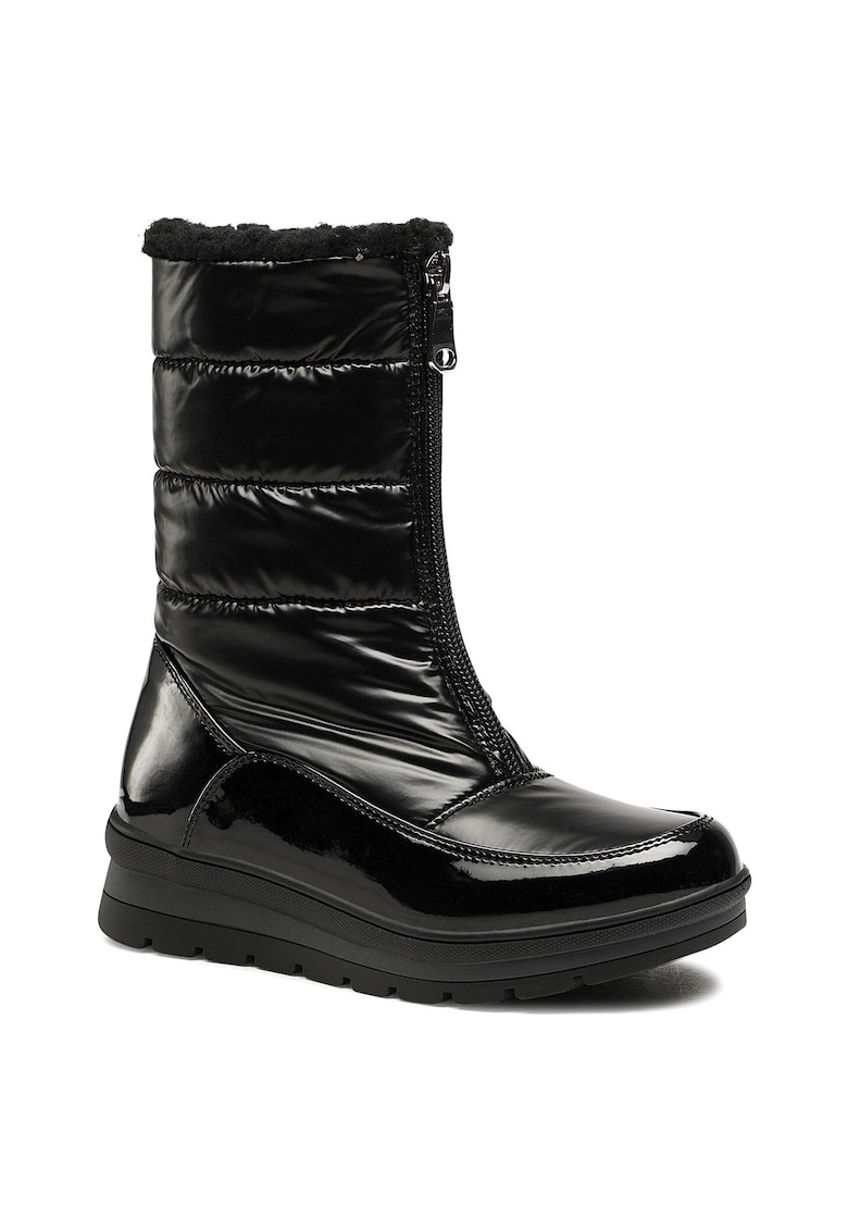Cizme de zapada - impermeabile - negru - material textil - pentru fete -