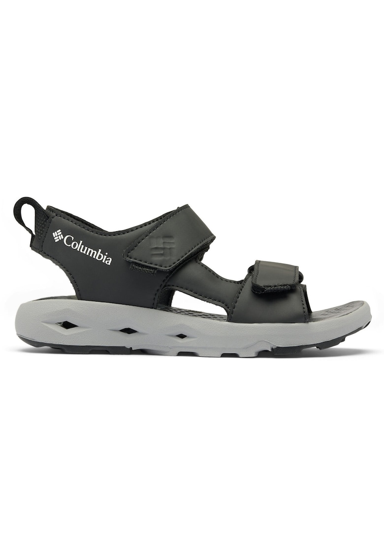 Sandale copii - piele ecologica - negru - material sintetic - sistem inchidere Velcro