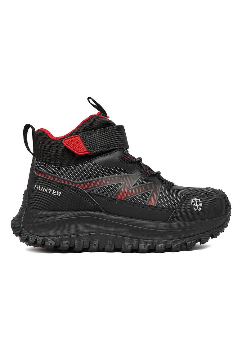 Cizme copii - material textil - negru - sistem inchidere Velcro